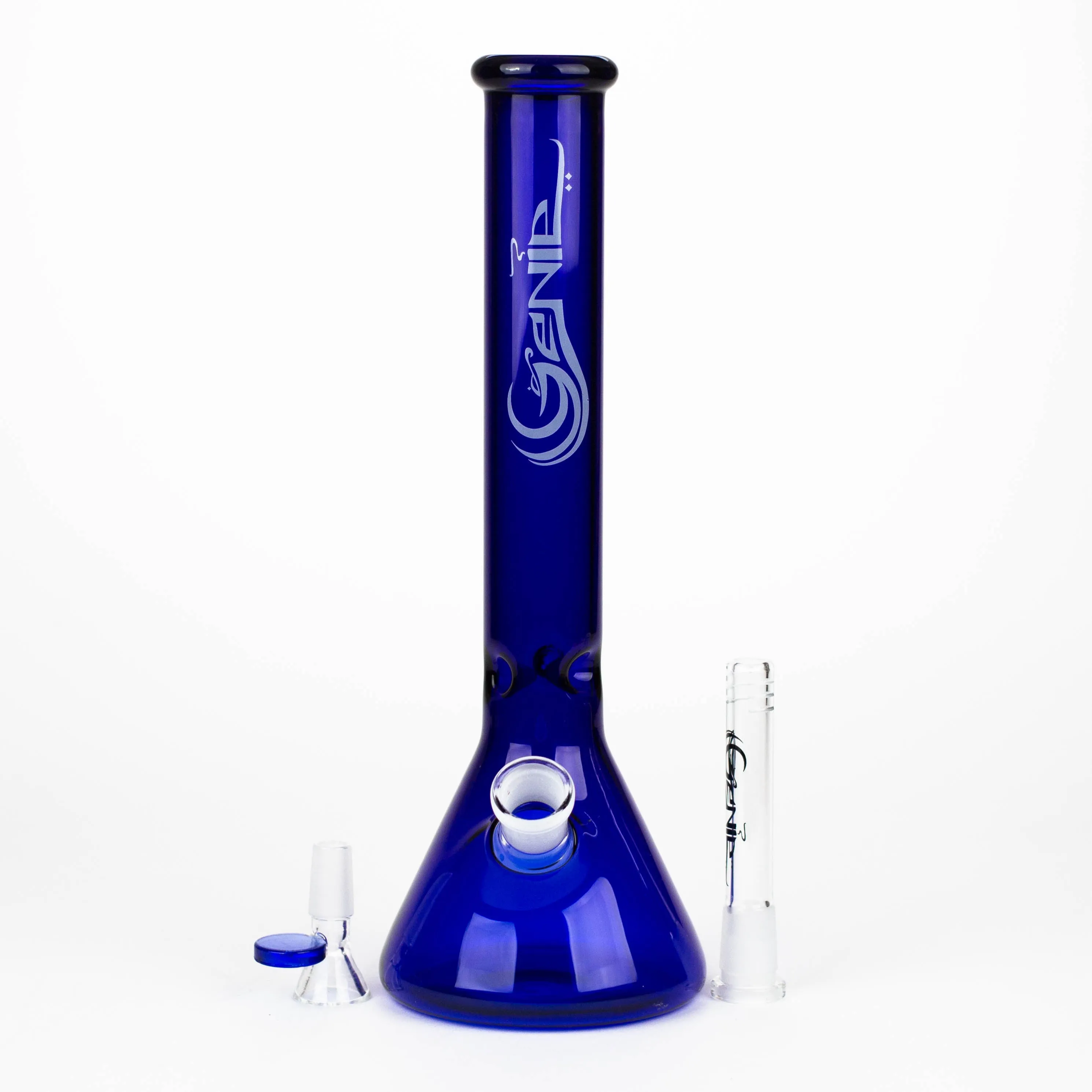 12" color tube glass water bong