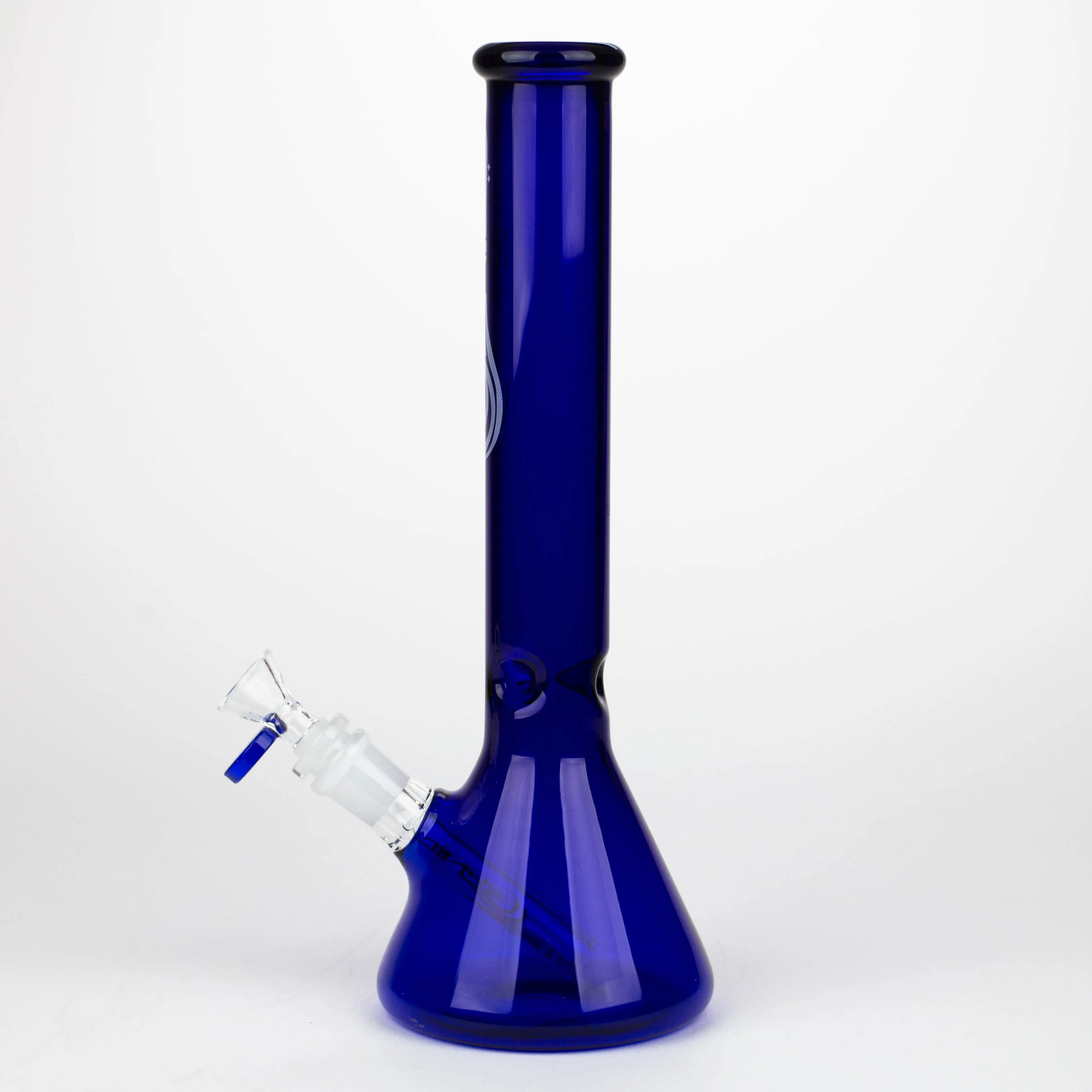 12" color tube glass water bong