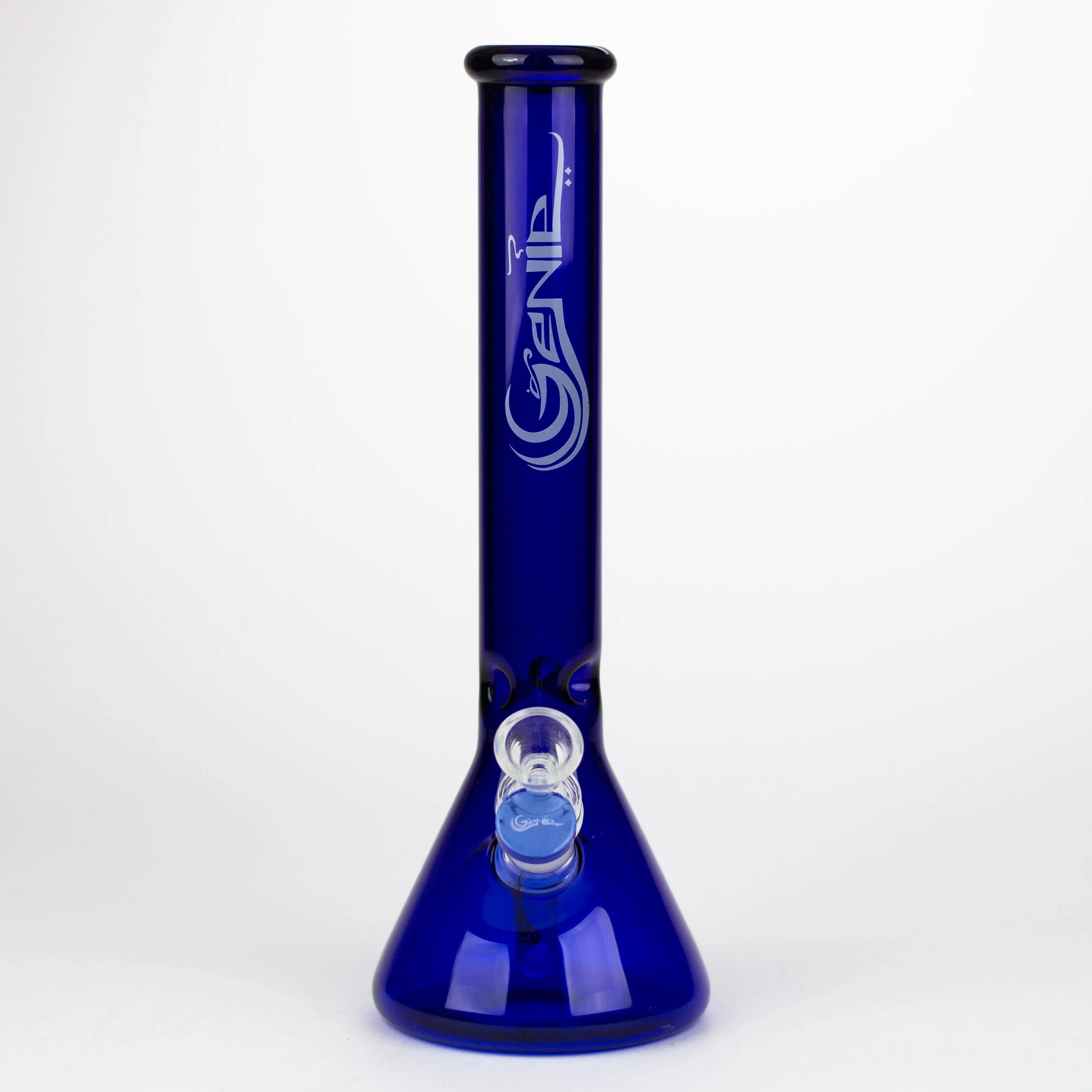 12" color tube glass water bong