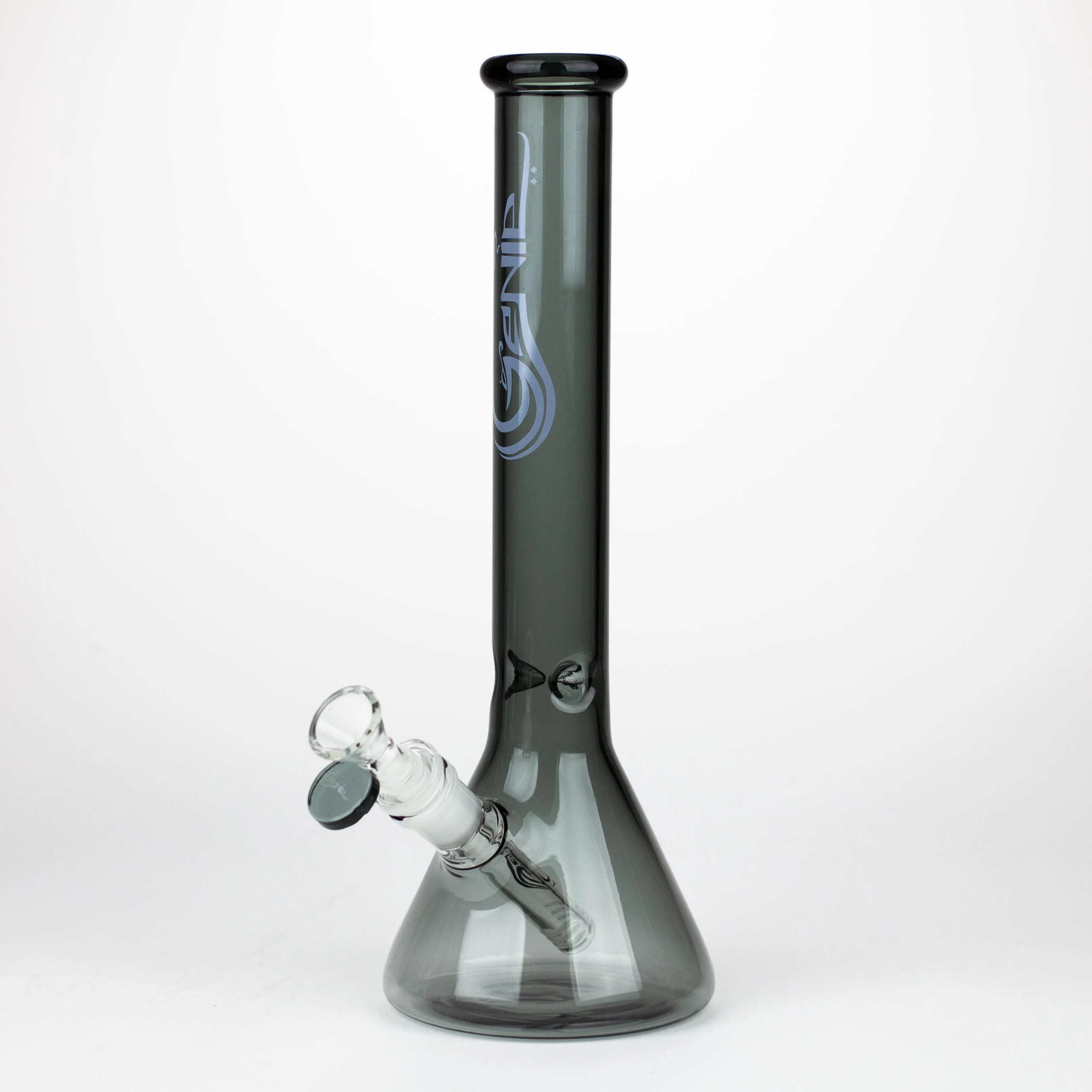 12" color tube glass water bong