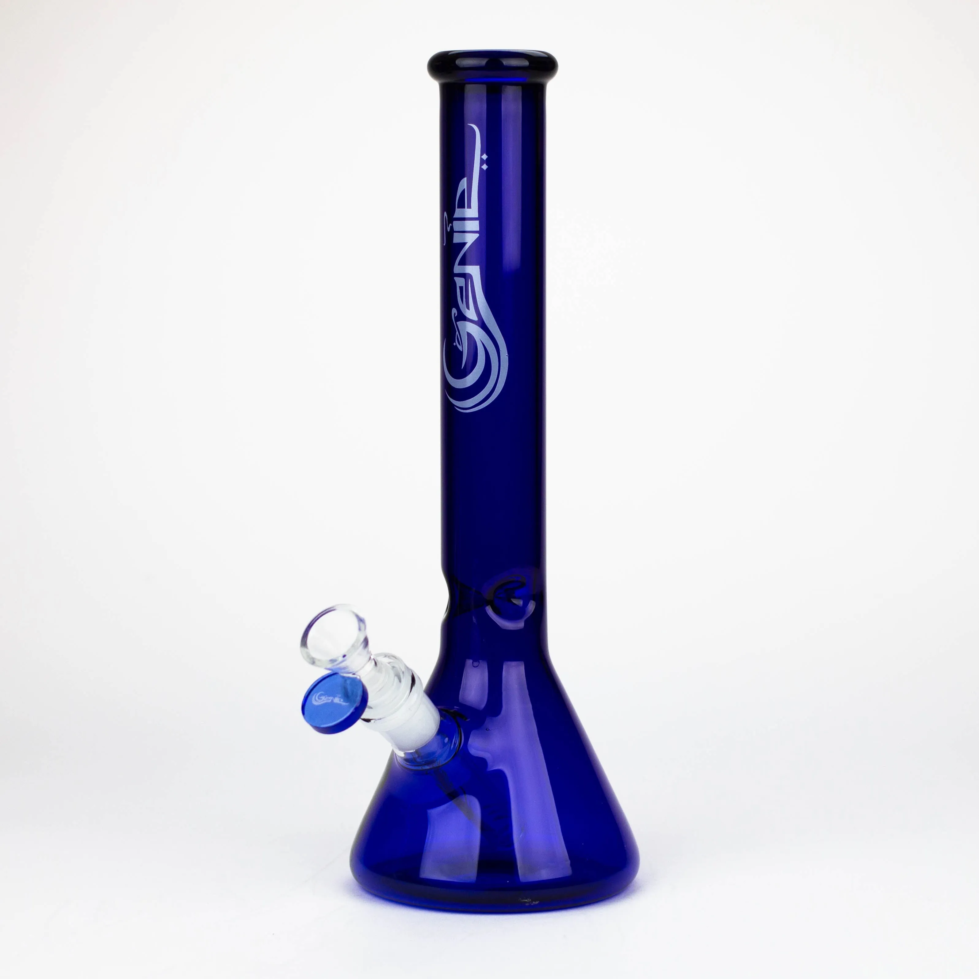 12" color tube glass water bong