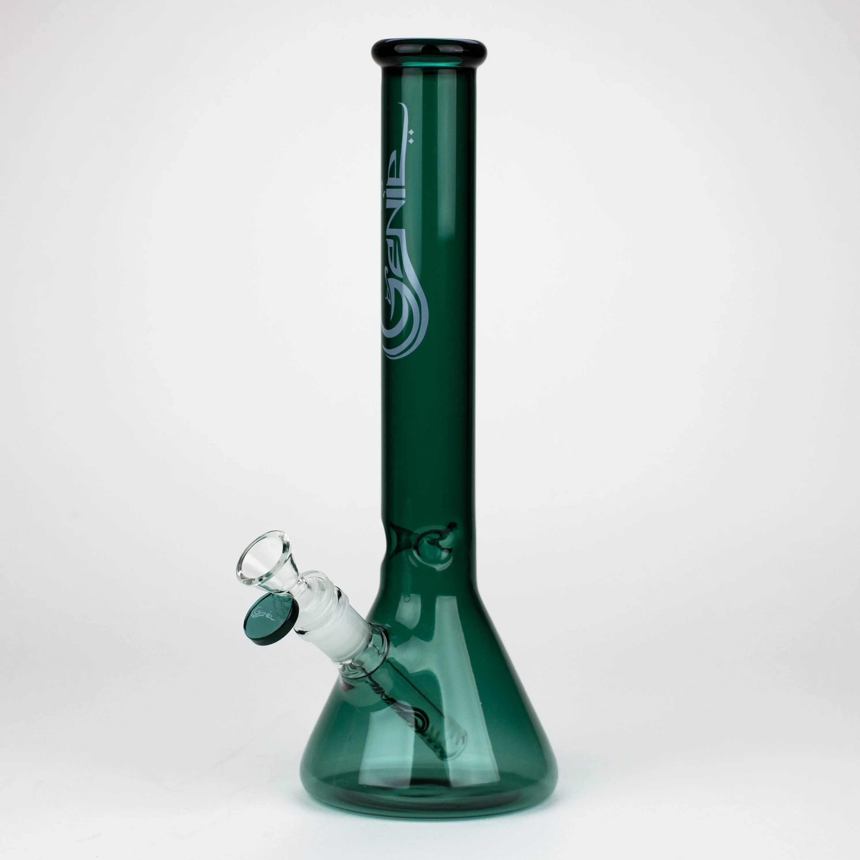 12" color tube glass water bong