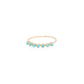 14k 7 Turquoise Bezel Ring