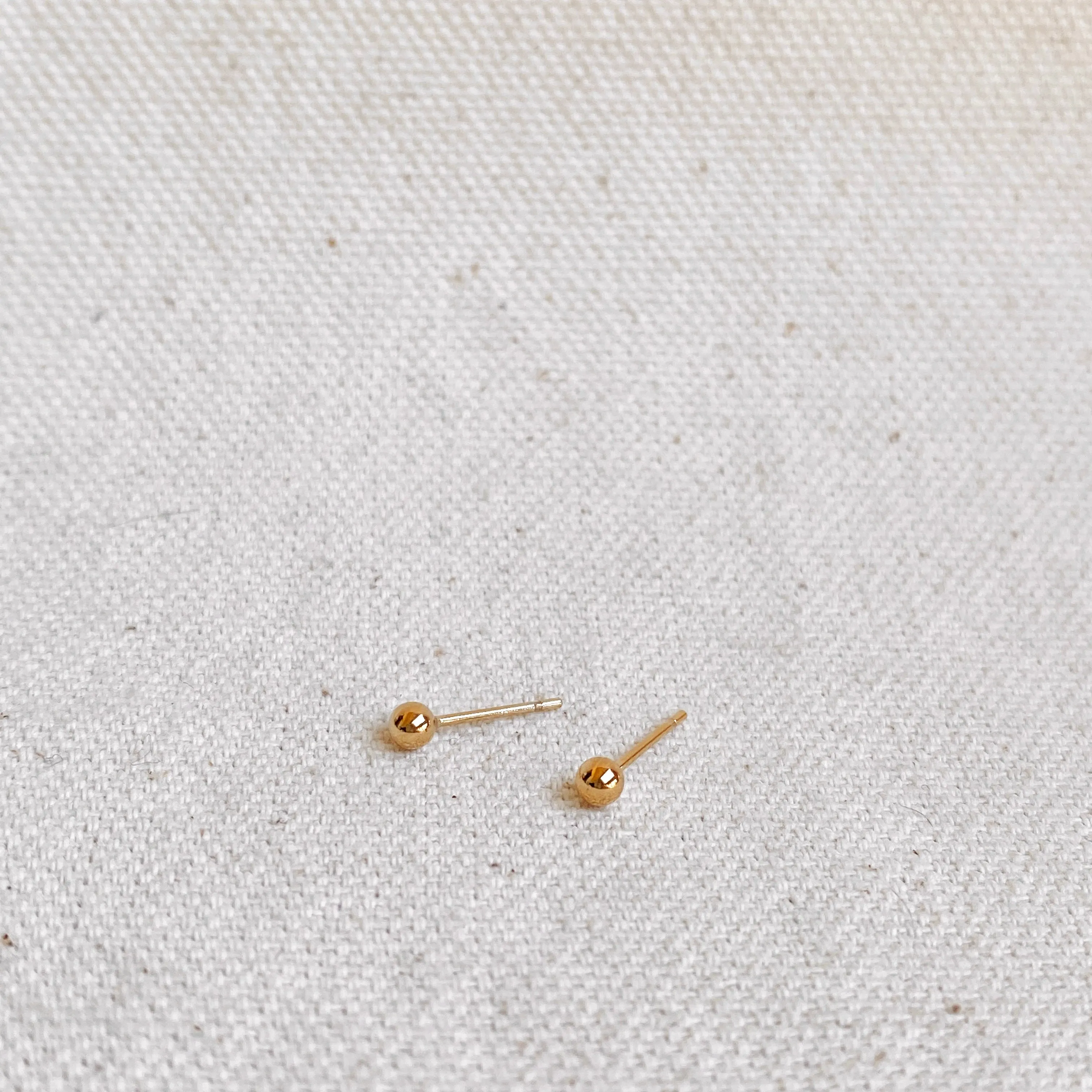 14k Gold Filled 3.0mm Ball Stud Earring