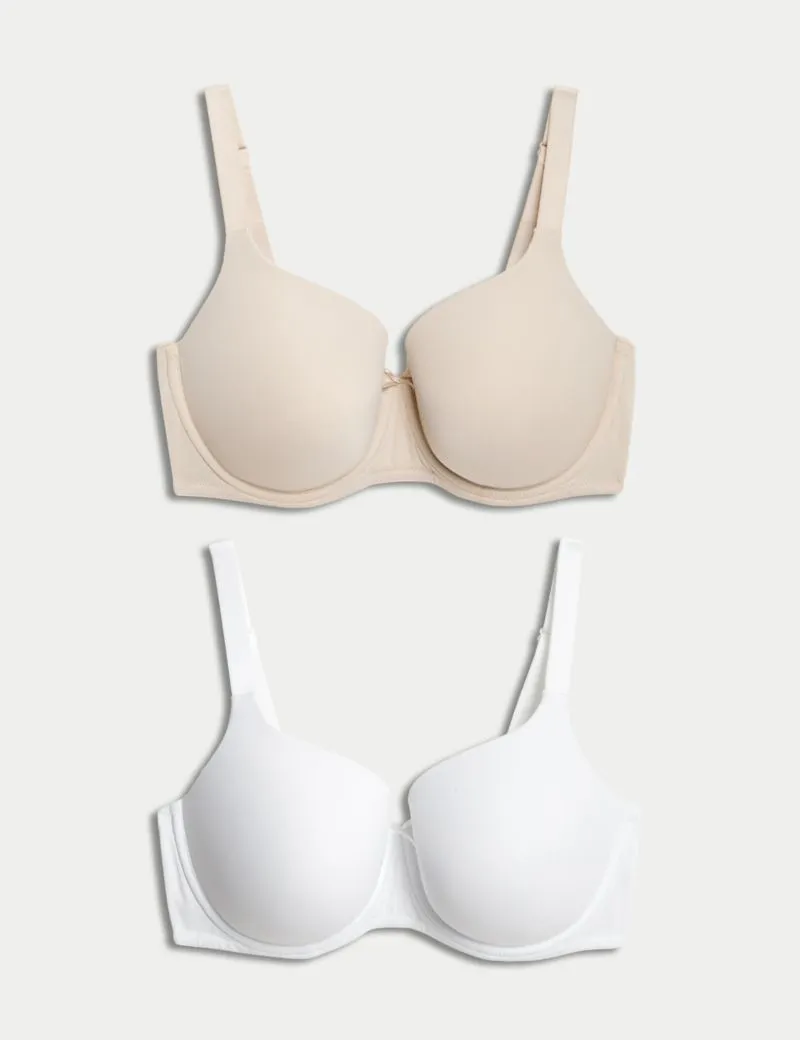 2pk Wired Full Cup Bras