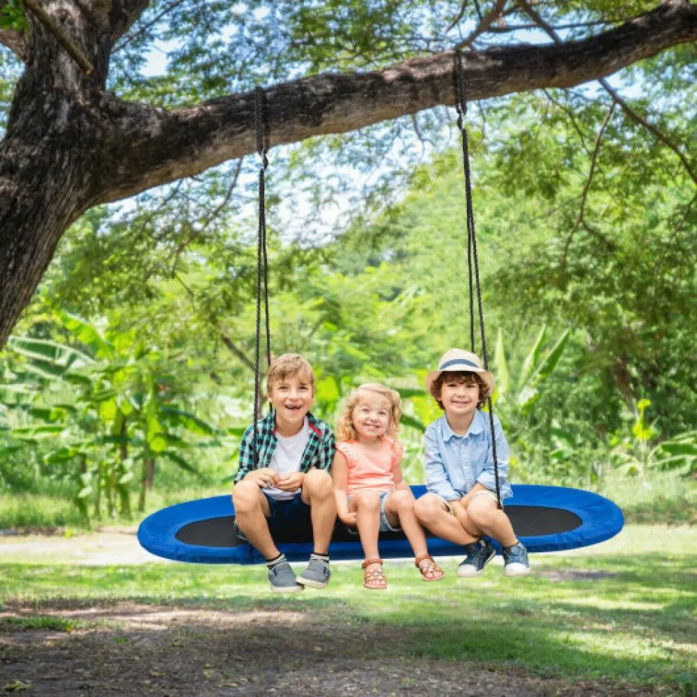 60 Inch Saucer Surf Outdoor Adjustable Swing Set-Green