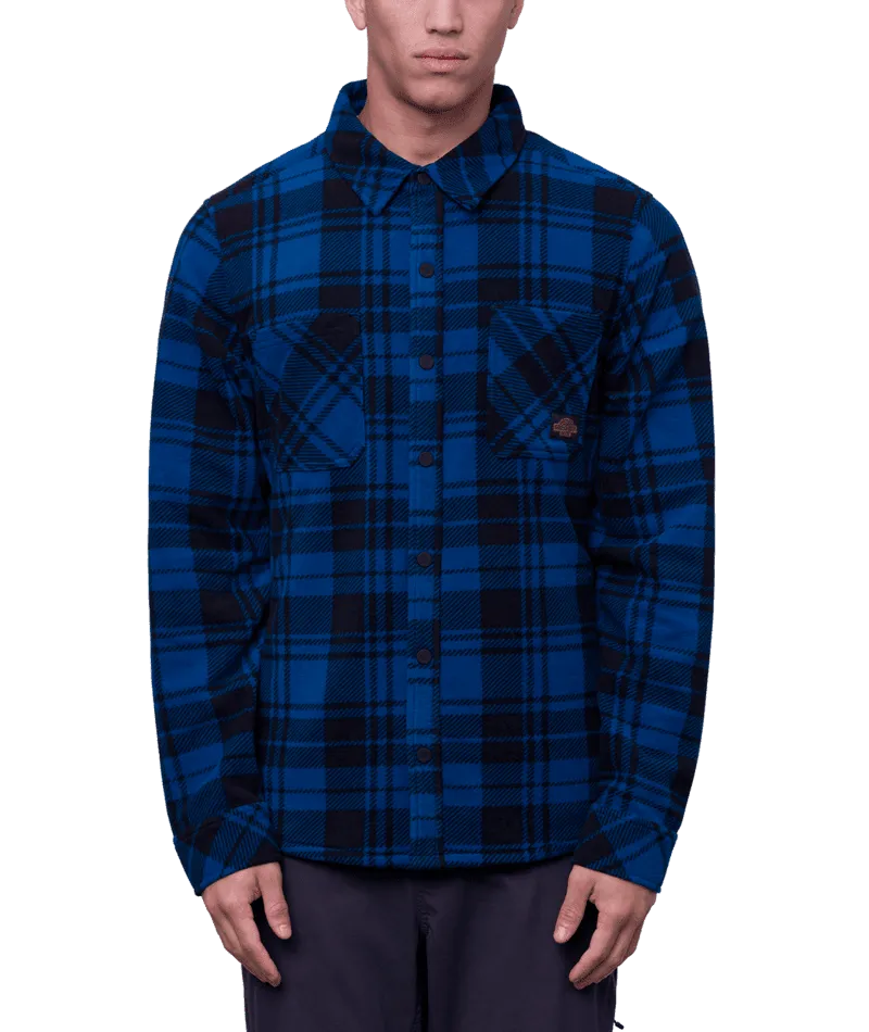 686 Sierra Fleece Flannel Moroccan Blue Plaid