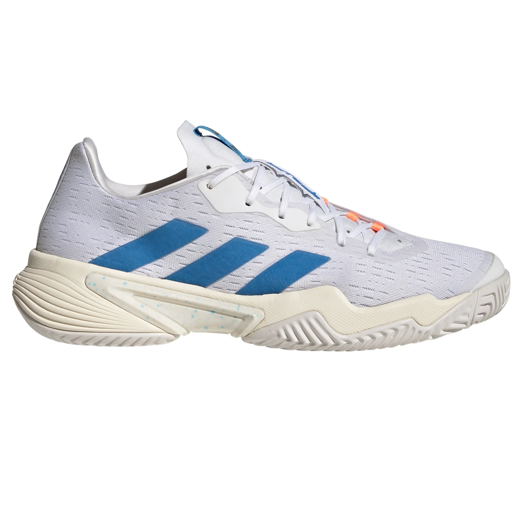 Adidas Performance Barricade  Men Tennis Shoes - Cloud White/Pulse Blue/Mint Ton