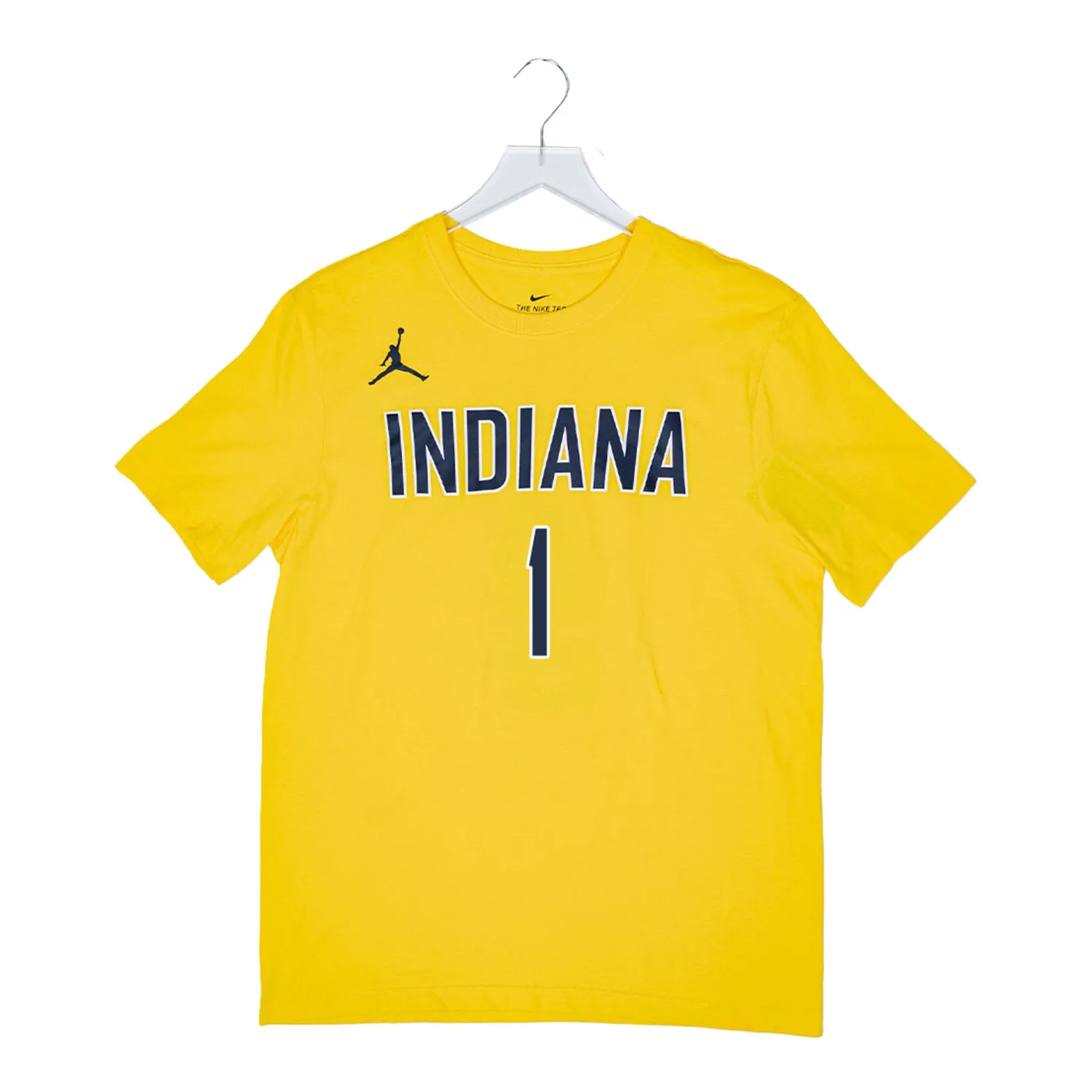 Adult Indiana Pacers #1 Obi Toppin Statement Name and Number T-shirt by Jordan