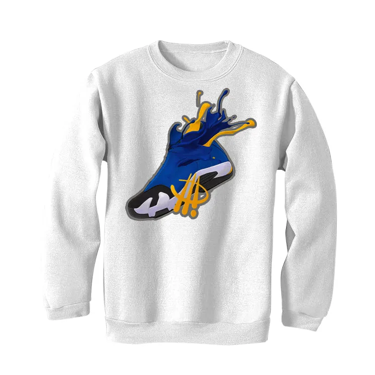 AIR JORDAN 14 LANEY |ILLCURRENCY White T-Shirt (SPLASH)