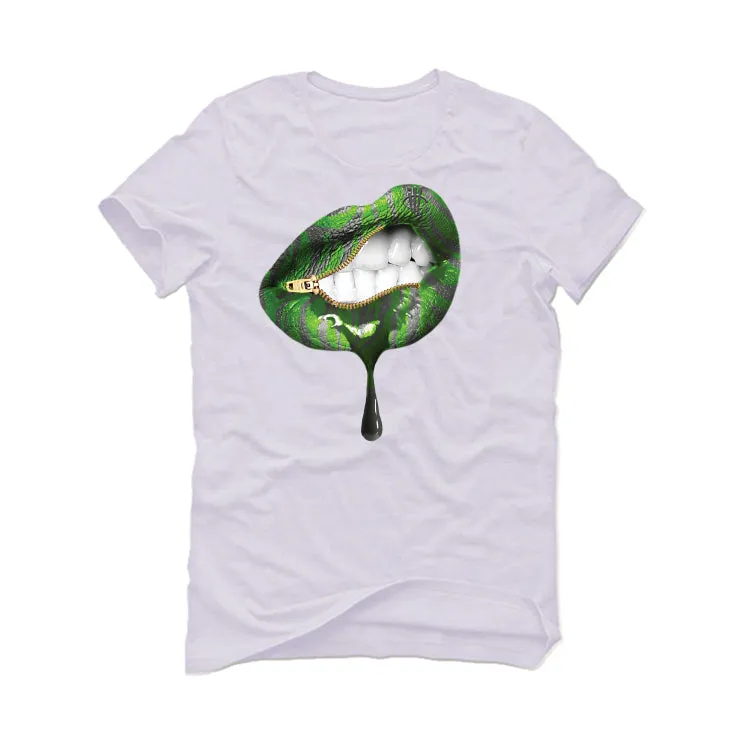 Air Jordan 5 Green Bean White T-Shirt (LIPS UNSEALED)