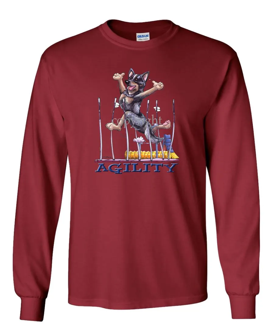 Australian Cattle Dog - Agility Weave II - Long Sleeve T-Shirt