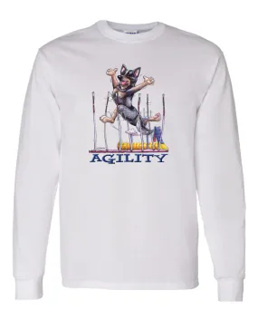 Australian Cattle Dog - Agility Weave II - Long Sleeve T-Shirt