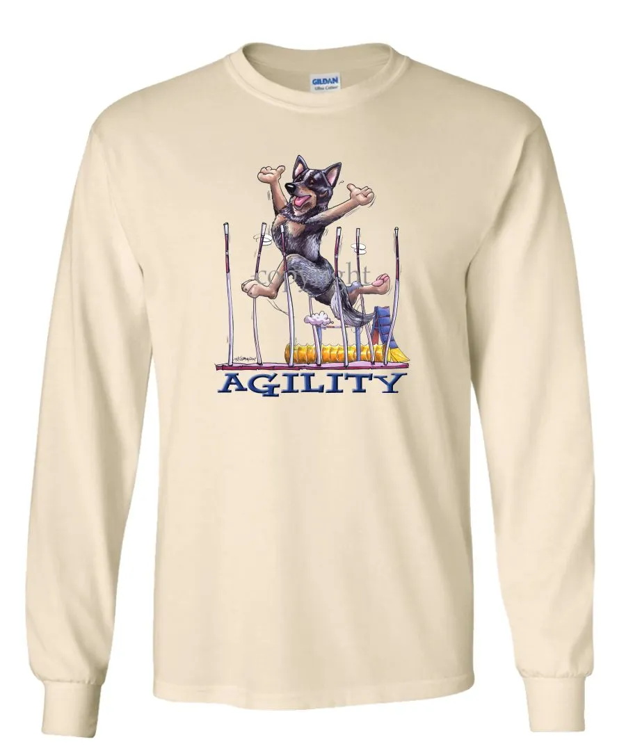 Australian Cattle Dog - Agility Weave II - Long Sleeve T-Shirt