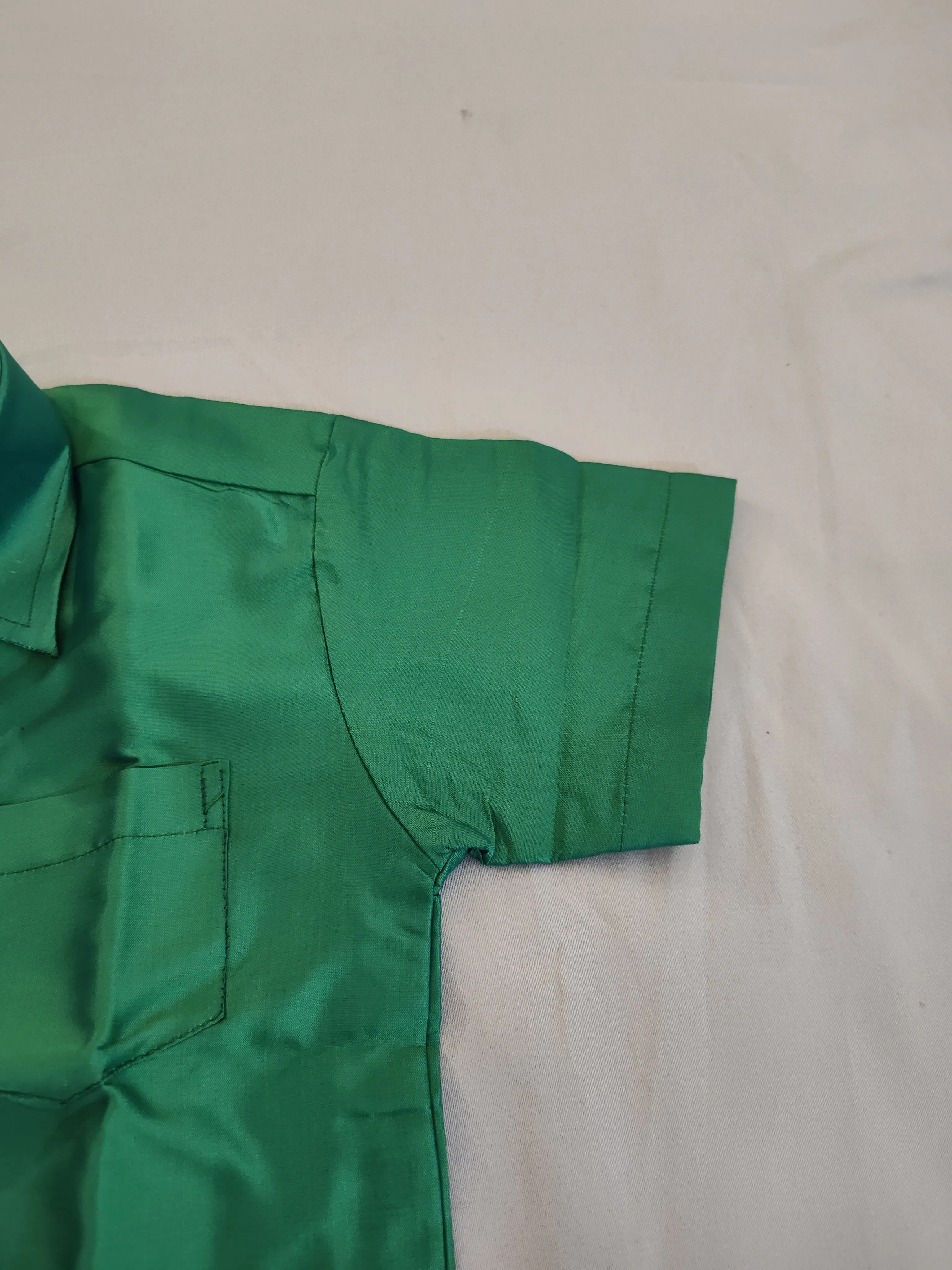 Beautiful Green Color Shirt And Dhoti Set For Kids