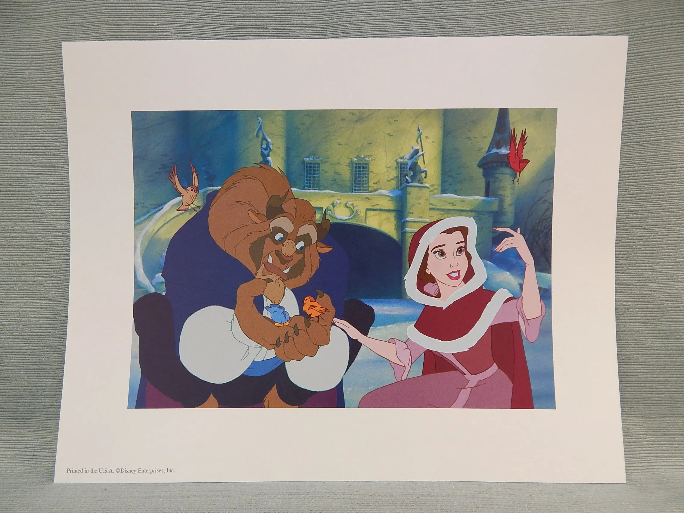 Beauty and the Beast Commemorative Lithographs - Set of 4