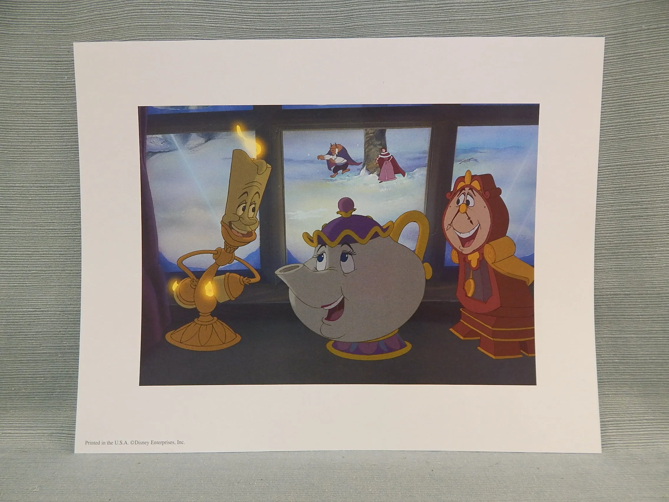 Beauty and the Beast Commemorative Lithographs - Set of 4