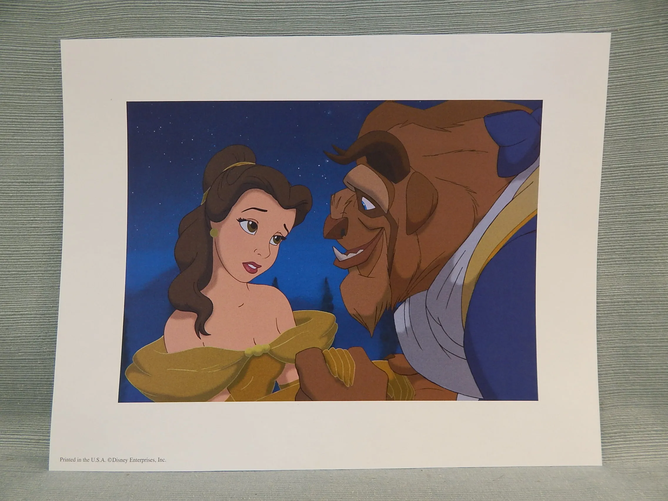 Beauty and the Beast Commemorative Lithographs - Set of 4