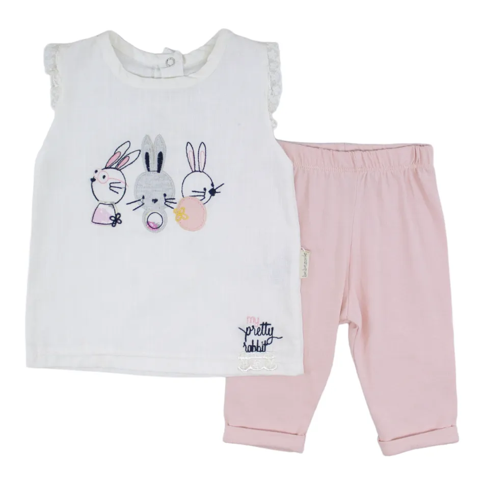 Bebezade 2 Pc Top And Capri Set - My Pretty Rabbit