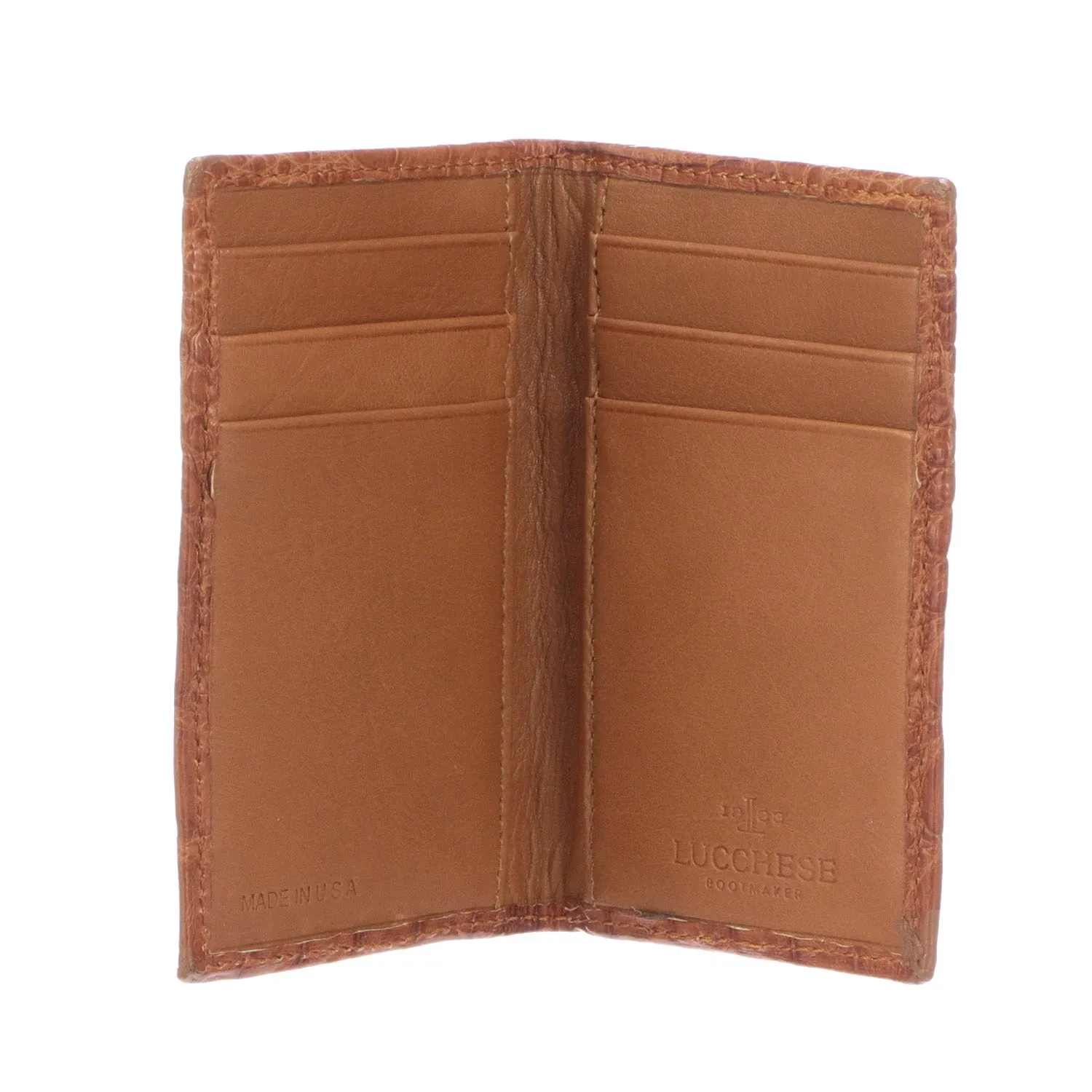 Bifold Wallet – Crocodile ::  Cognac