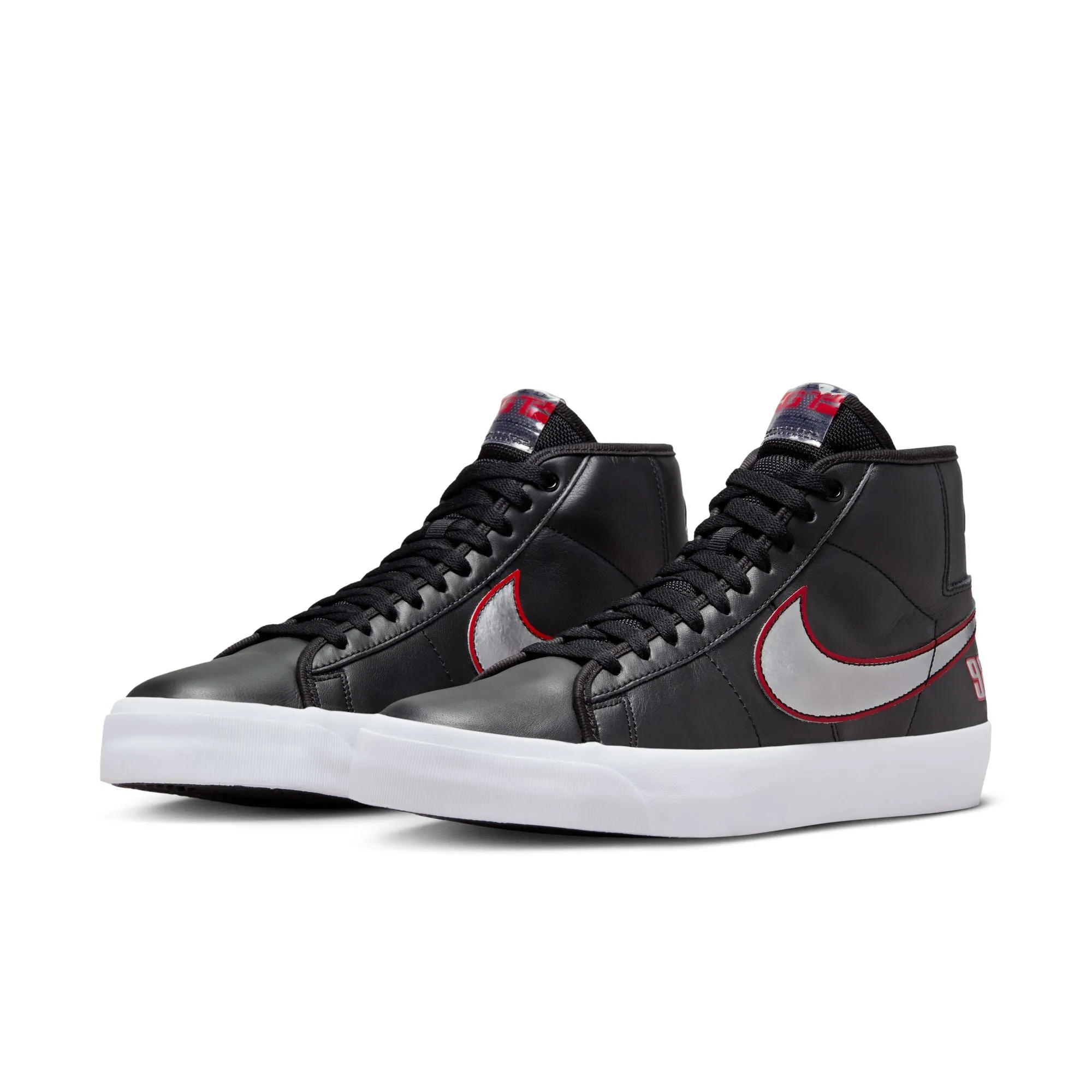 BLAZER MID PRO GT BLACK / METALLIC SILVER / UNIVERSITY RED