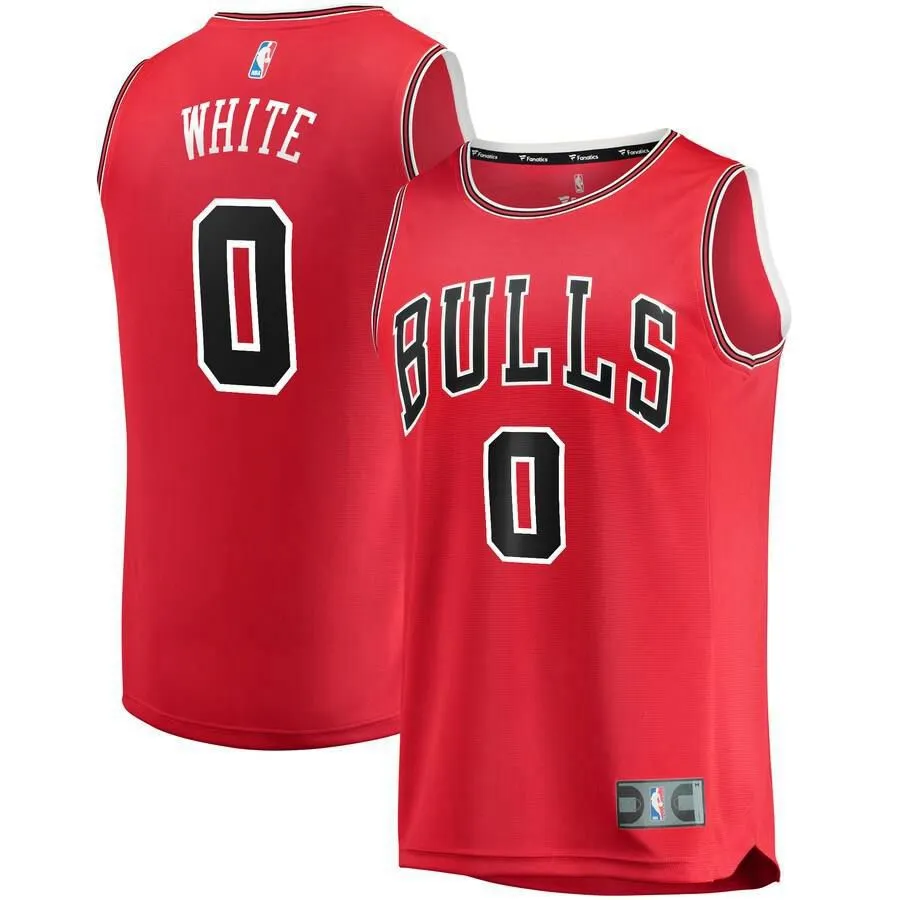 Chicago Bulls Coby White Fanatics Branded Replica Fast Break Icon Jersey Kids - Red | Ireland I4368U1