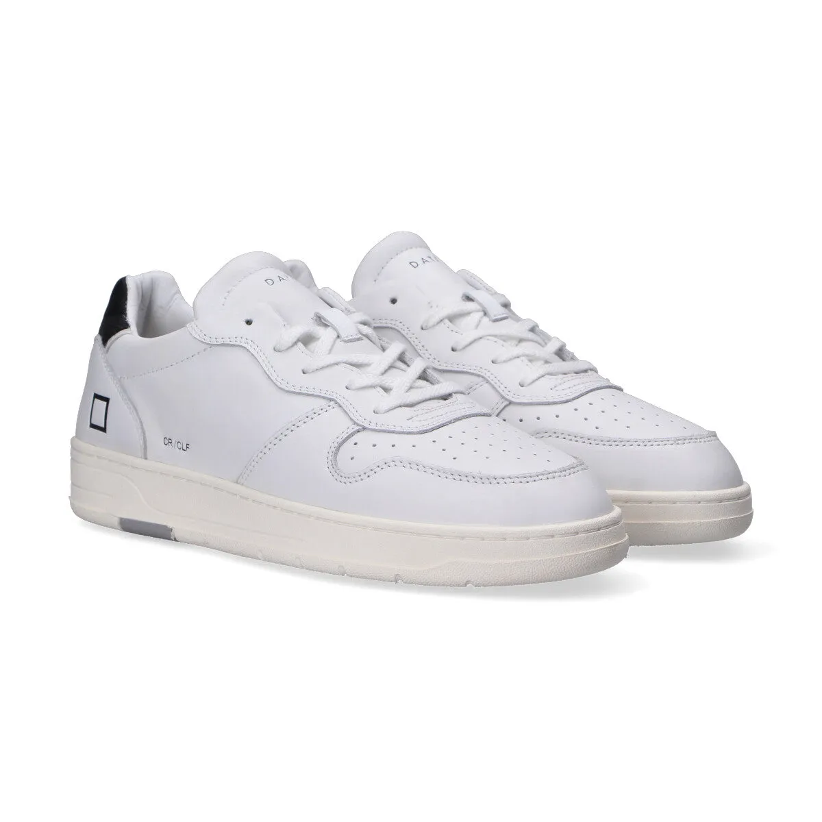 D.A.T.E. sneaker Court calf white black