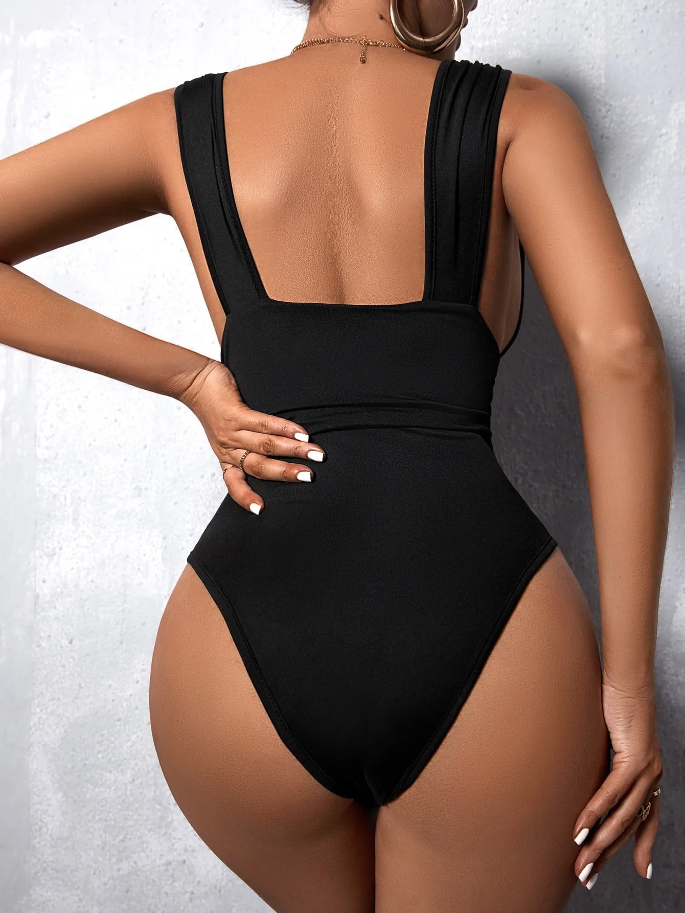 Deep V Neck Bodysuit