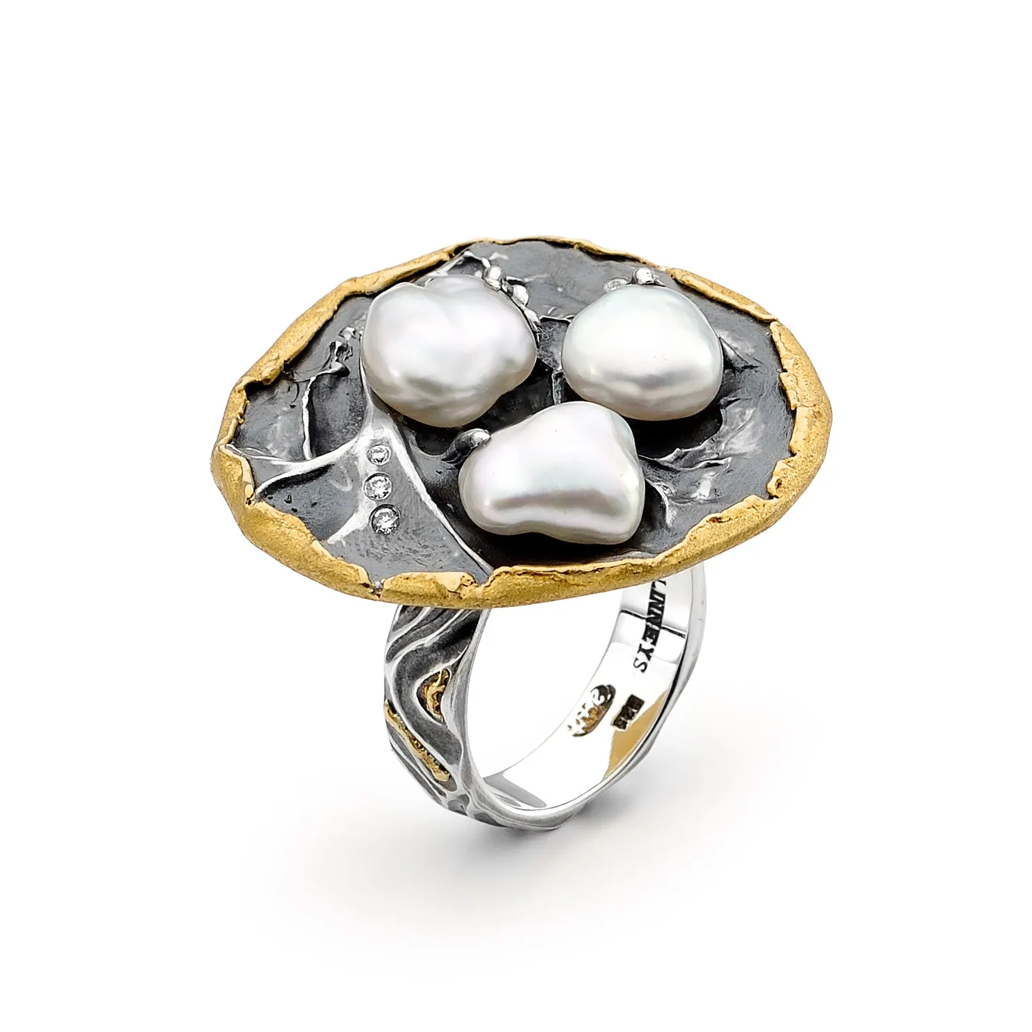 Diamond and Pearl Ring