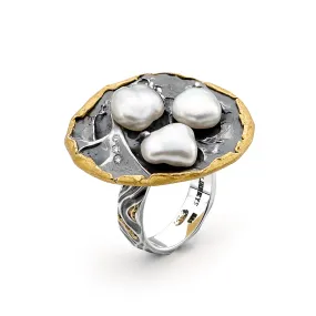 Diamond and Pearl Ring