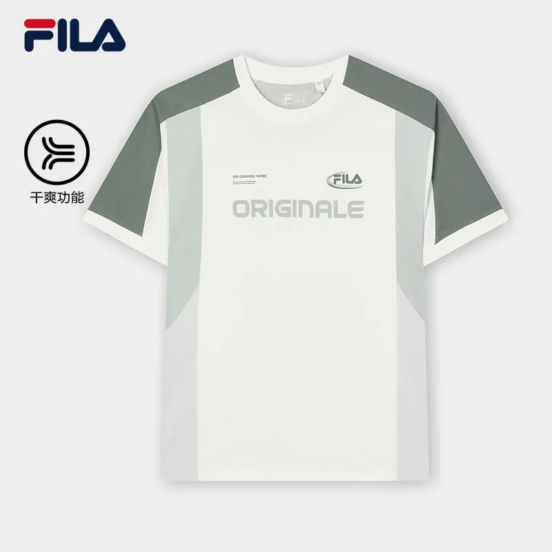 FILA CORE WHITE LINE FILA ORIGINALE Men Short Sleeve T-shirt (Dark Blue / White)