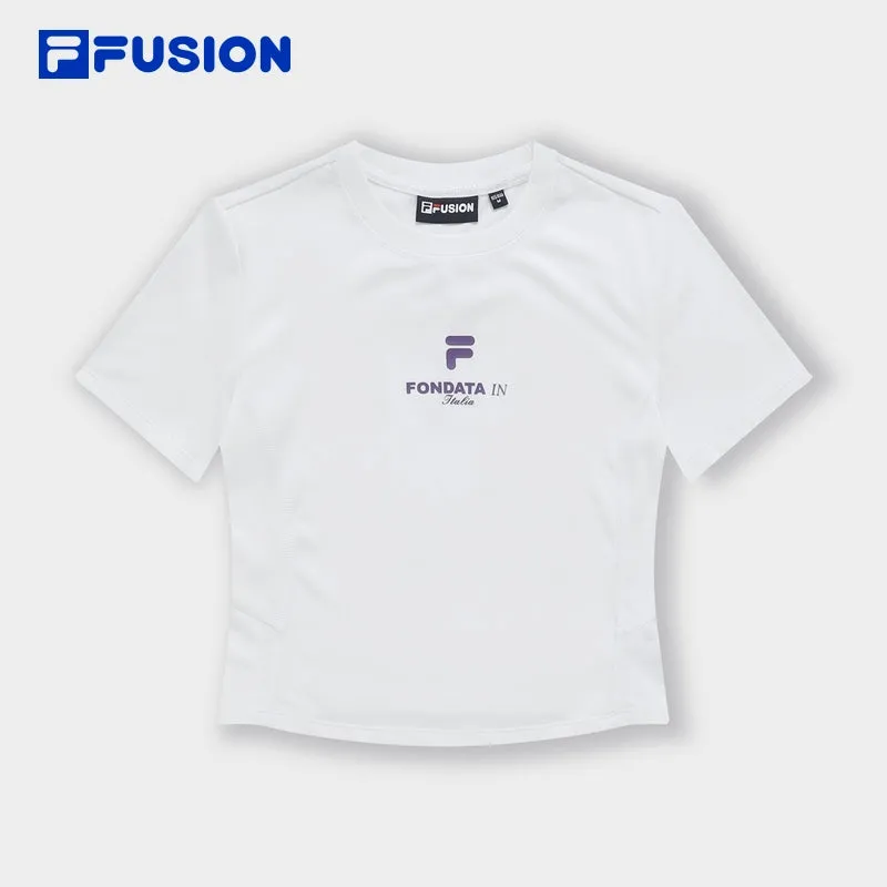 FILA FUSION INLINE UNIFORM Women Short Sleeve T-shirt (White / Black)