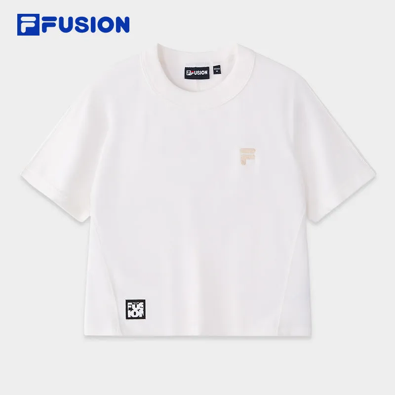 FILA FUSION INLINE WORKWEAR 1 Women Short Sleeve T-shirt (White / Black / Beige)