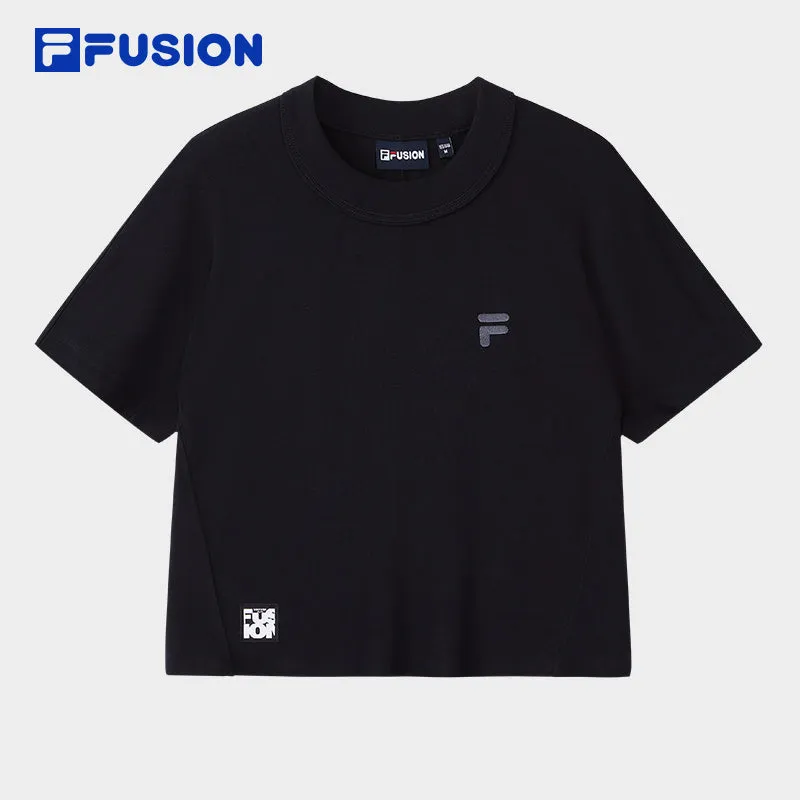 FILA FUSION INLINE WORKWEAR 1 Women Short Sleeve T-shirt (White / Black / Beige)