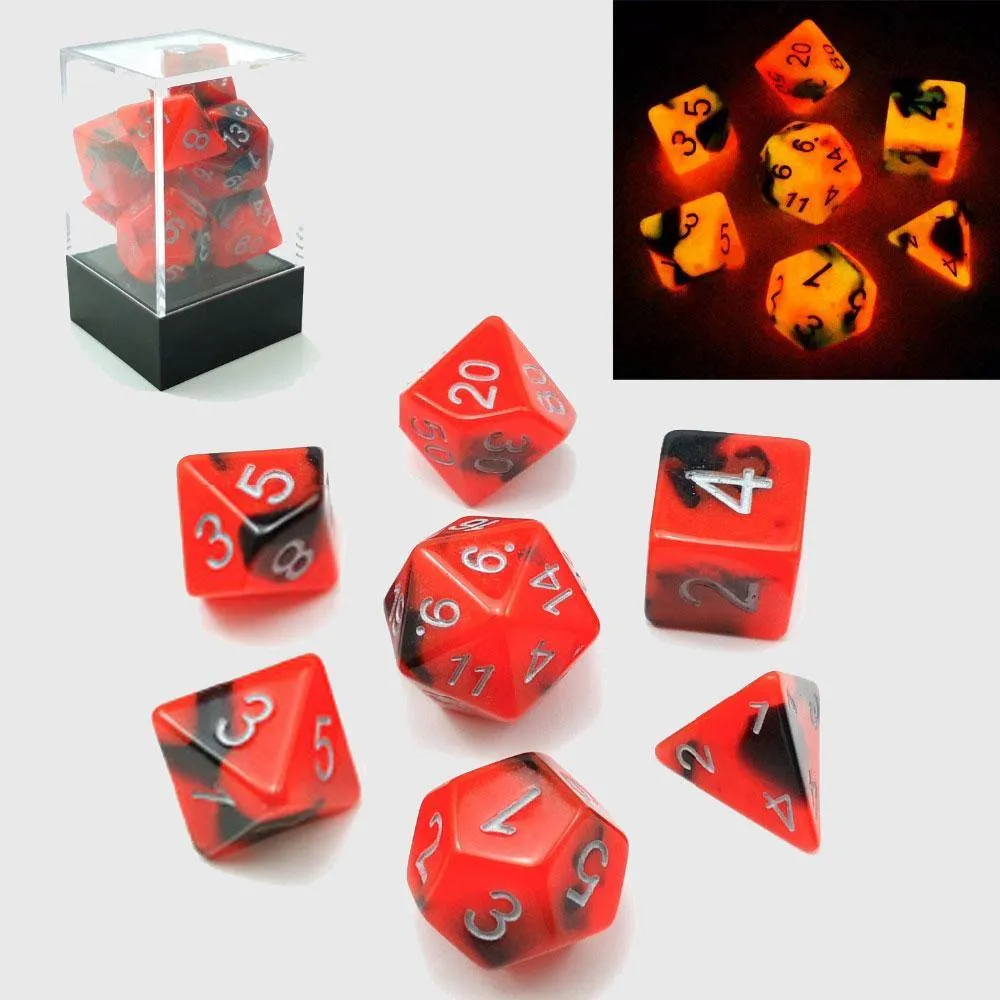 Fire & Ice Glow In The Dark Dice