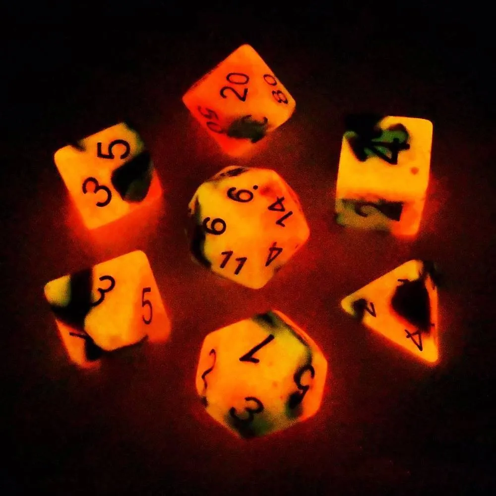 Fire & Ice Glow In The Dark Dice