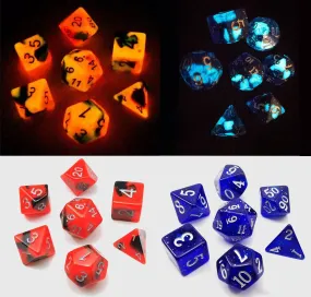 Fire & Ice Glow In The Dark Dice