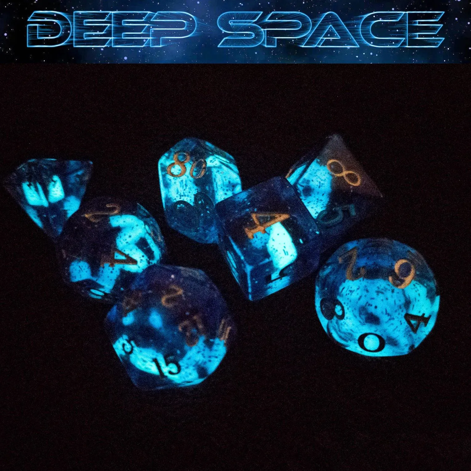 Fire & Ice Glow In The Dark Dice