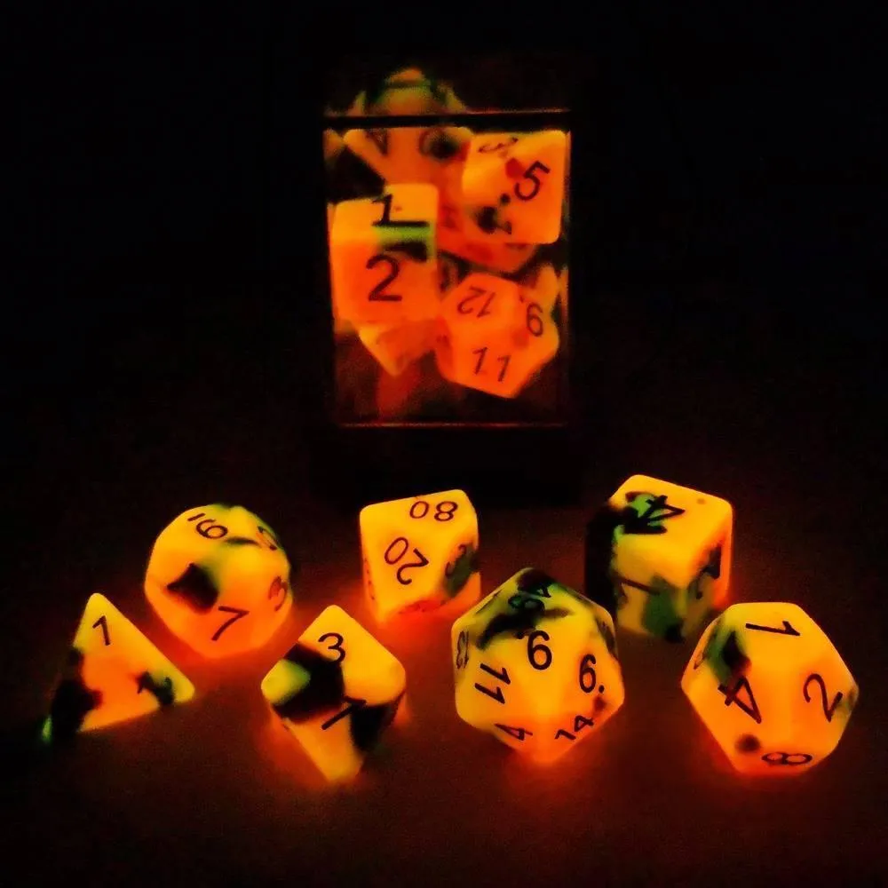 Fire & Ice Glow In The Dark Dice