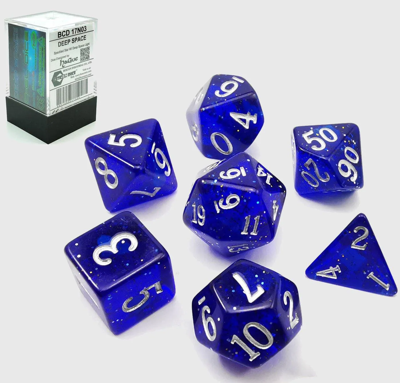 Fire & Ice Glow In The Dark Dice