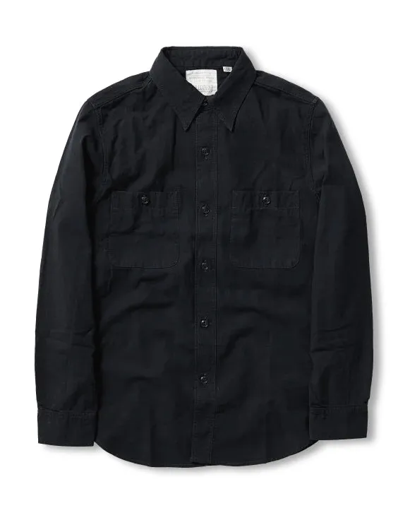 Fullcount Black Chambray Work Shirt