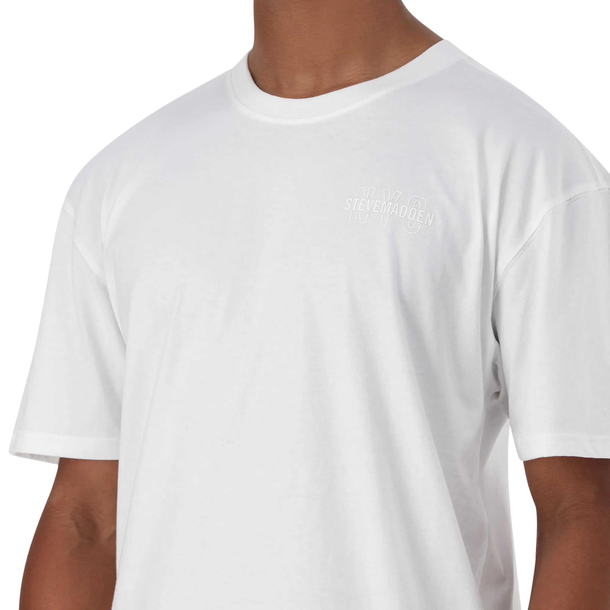 GRAYSON WHITE BOXY LOGO T-SHIRT