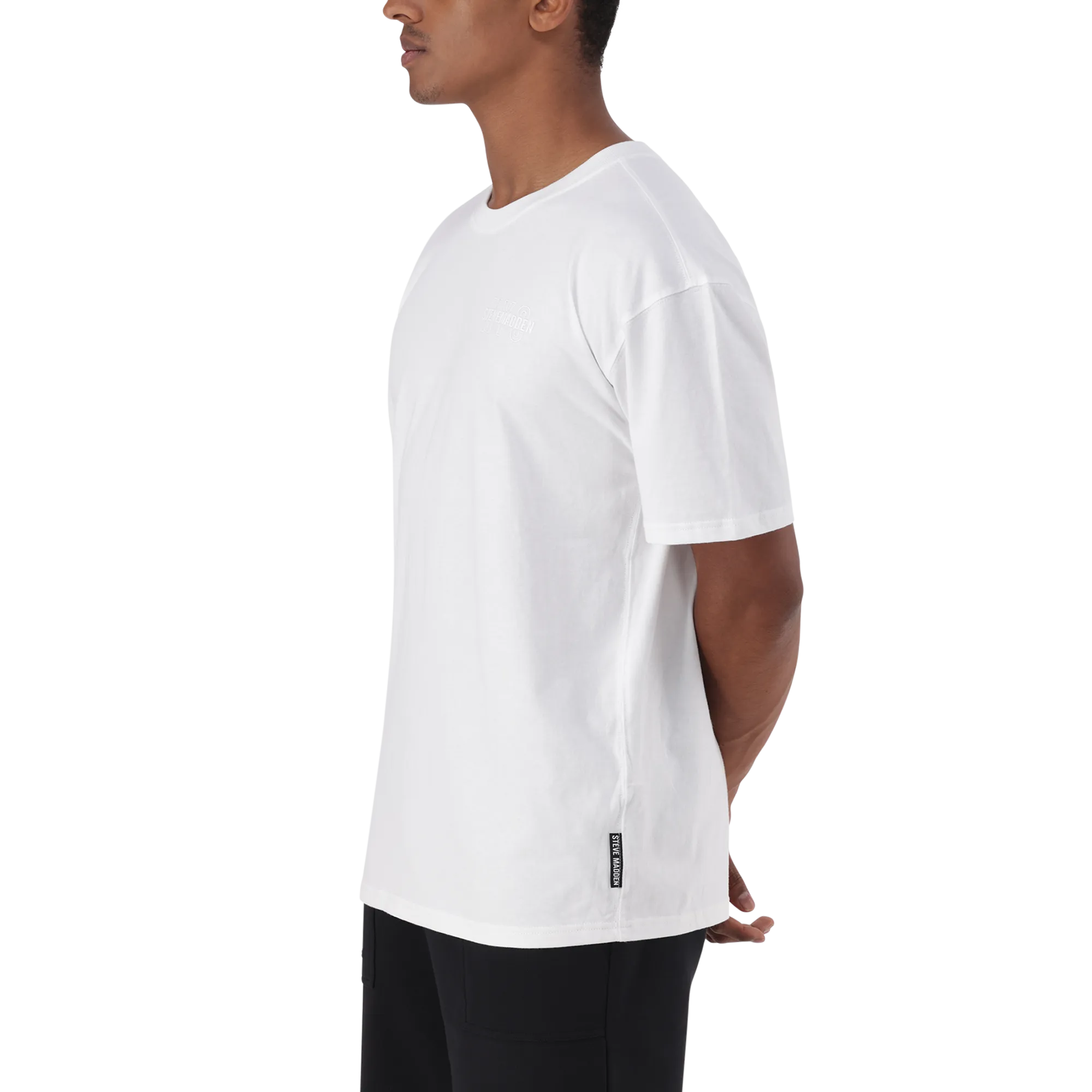 GRAYSON WHITE BOXY LOGO T-SHIRT