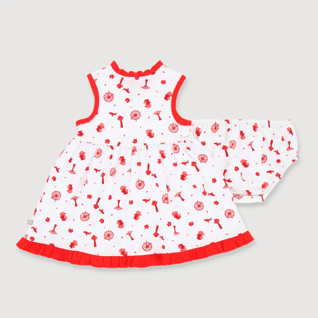 Heritage Singapore Icons Baby Girl Gathered Dress Set