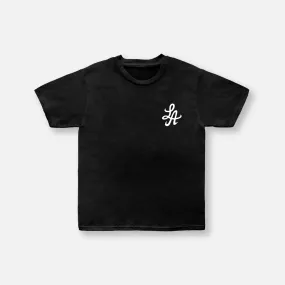 HOT ROD LA SHOP TEE (BLACK/WHITE)