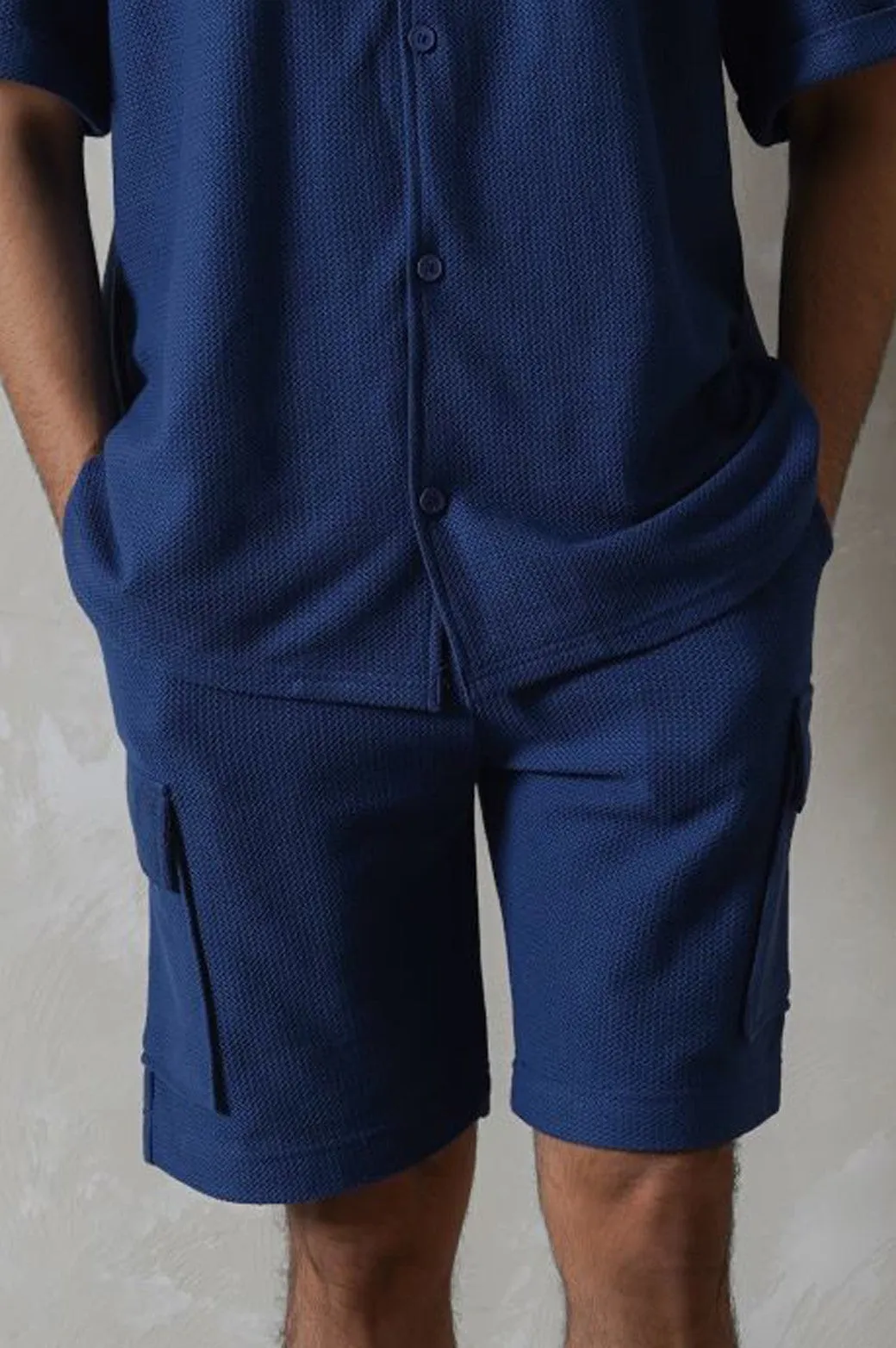 JACQUARD CARGO SHORTS