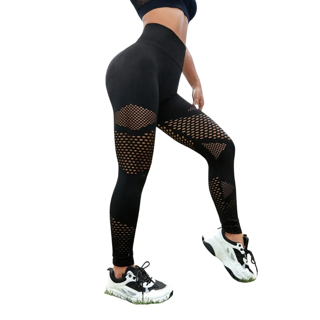 Josephine Scrunch Hollow Out Leggings