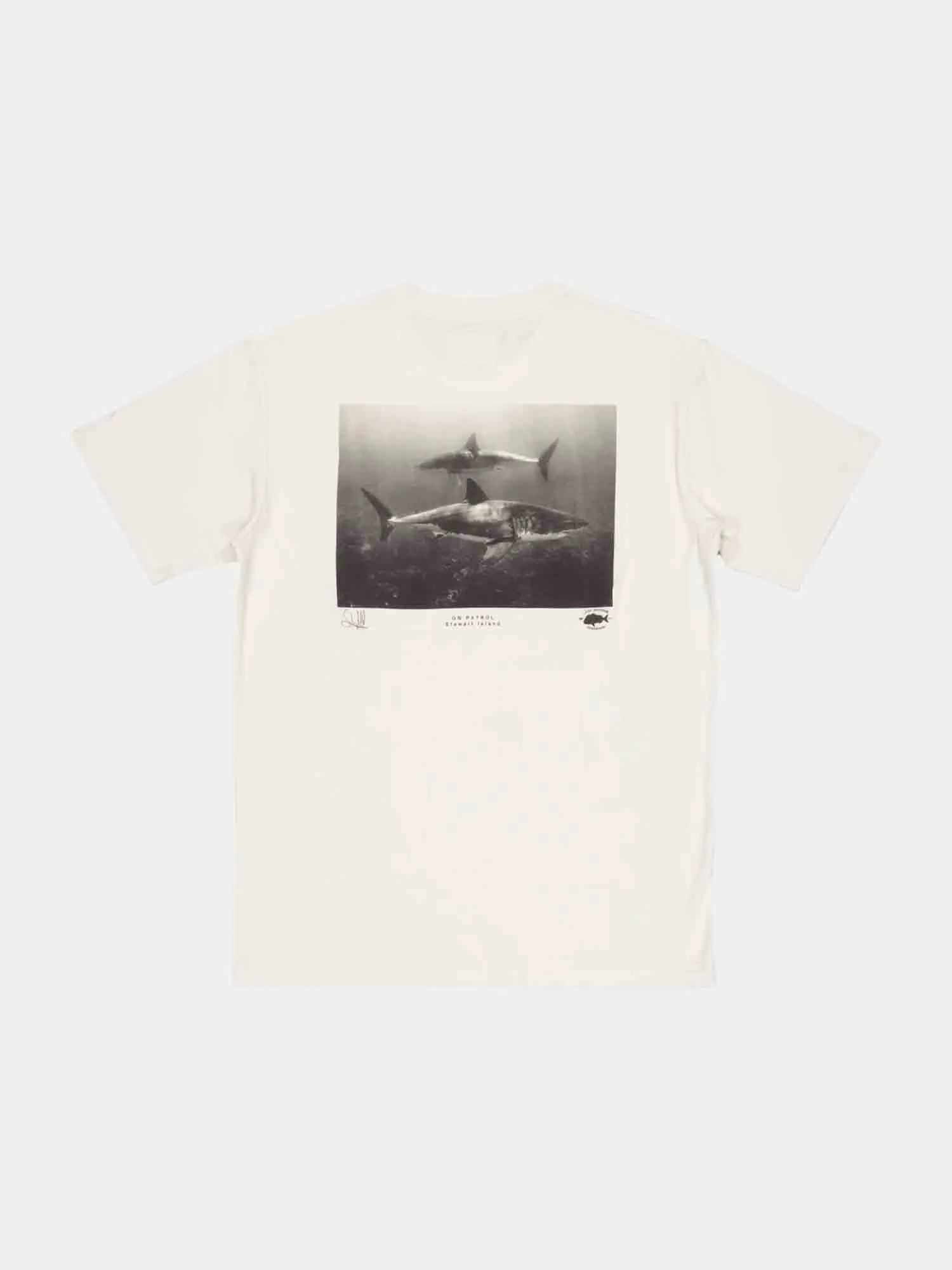 Just Another Fisherman On Patrol Tee - Antique White