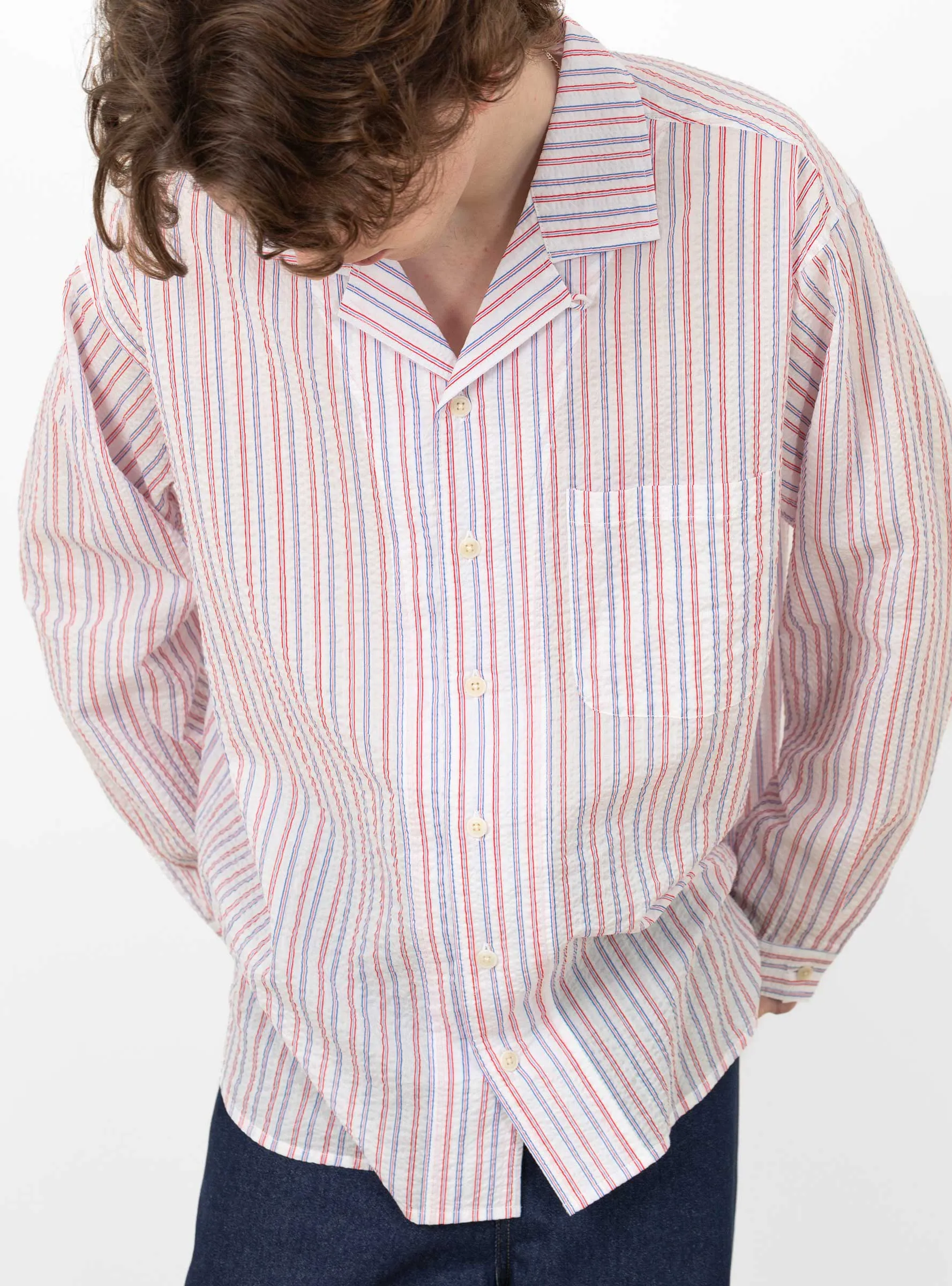 Kabana Shirt White Stripe