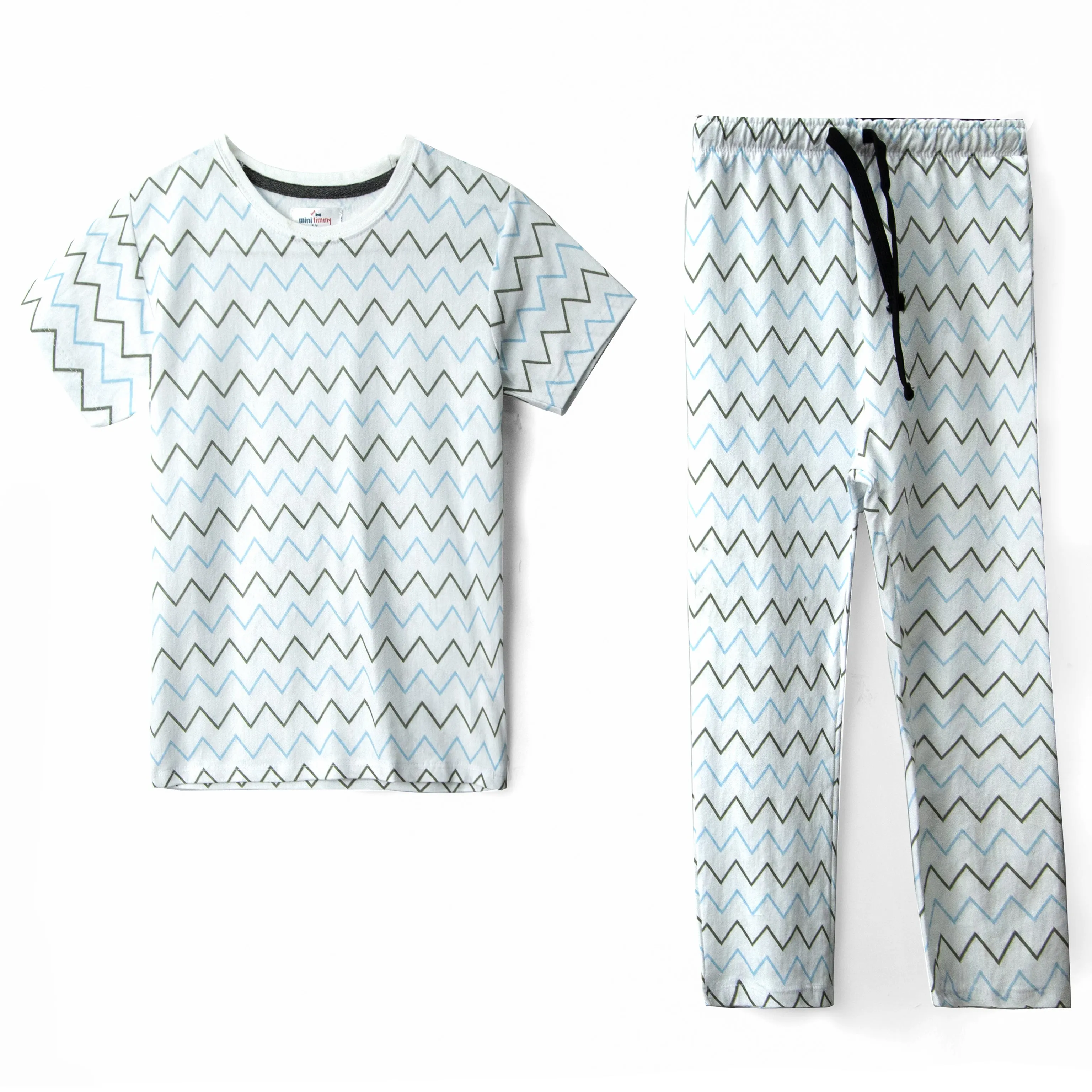 Kids All Over Graphic Jersey Pajama Set